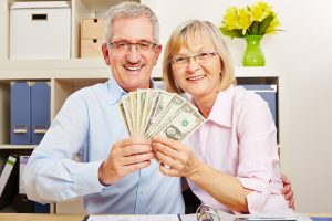 A Pair of Seniors with Money